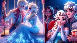 frozen elsa and jack frost love song romance 🥰elsadisney [upl. by Stargell705]