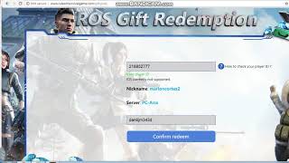 ros redeem code 2021 [upl. by Leventis]