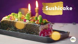 Sushirecepten sushicake – kerstrecepten  Allerhande [upl. by Pillyhp401]