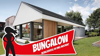 Bungalow Haustour Aufbau und Einzug in zwei Wochen  Danwood  Hausbau Helden [upl. by Darahs]