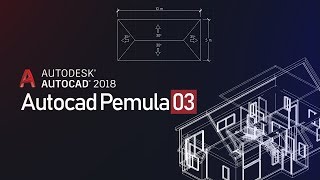 Belajar Autocad 2018 Pemula 03  Atap [upl. by Derfliw15]