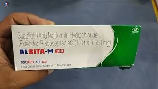 ALSITAM 100 Tablet  Sitagliptin And Metformin Hydrochloride Tablets  ALSITA M 100mg Tablet Uses [upl. by Fidel]