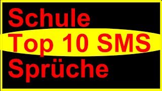 Schule  Top 10 lustige SMS Sprüche [upl. by Annair]