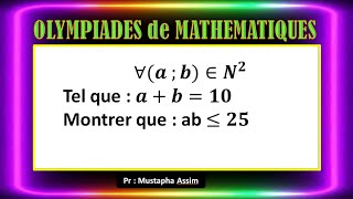 Olympiades de mathématiques  Math Olympiade  Olympiades mathématiques [upl. by Riebling764]