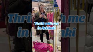 Thrifting in the Helsinki Finland airport 👀 thriftwithme helsinki secondhandfashion [upl. by Madelena]