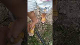 May sand sa shoes ni Michaela Gabrielle baby mini vlog [upl. by Nayhr964]