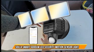 SOLLA Smart LED Security Motion Sensor Light [upl. by Eicarg]