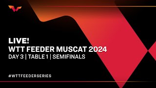 LIVE  T1  Day 3  WTT Feeder Muscat 2024  Semifinals [upl. by Trainer]