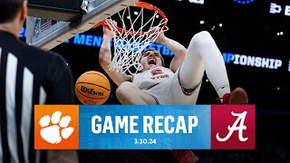 Alabama ROUTS Clemson to advance to Final Four for 1st time in SCHOOL HISTORY  CBS Sports [upl. by Enihpesoj]