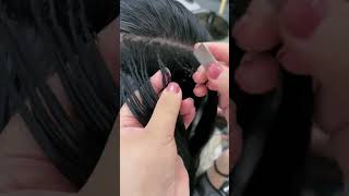 Fusion Hair extension Human Hair Weft hairextensions hair hairtok hairstyle 613frontal [upl. by Htebazileyram251]