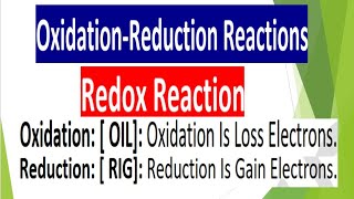 طب أسنان مصرRedox Reactions [upl. by Theall]