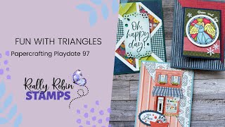 Fun With Triangles  Papercrafting Playdate 97 [upl. by Dragone]