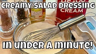 60 Second Salad Dressing  Insanely Easy Infinitely Customizable [upl. by Dionis]