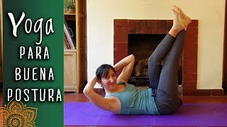 ✪EJERCICIOS para FORTALECER ESPINALES FÁCILES y FAJA ABDOMINAL✪–Nivel IntermedioPuntodeYoga [upl. by Alanson]