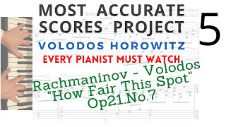 RachmaninovVolodos Zdes Khorosho How Fair This Spot op21 No7  most accurate score download [upl. by Dolora]