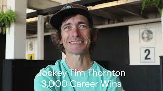 Jockey Tim Thornton Gets Win Number 3000 [upl. by Tiphanie548]