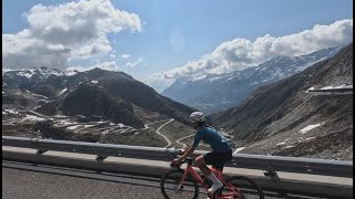 Gotthardpass amp Oberalppass road bike cycling May 2023 [upl. by Killie]