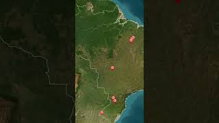 Conheça as Crateras de impacto no Brasil Parte 3 mapas geografia brasil [upl. by Evelinn]