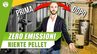 Pompe di Calore in CASCATA per eliminare una Caldaia a Pellet da 40 kW [upl. by Genisia]