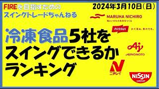 冷凍食品ランキング（ニッスイ、マルハニチロ、味の素、ニチレイ、日清食品ＨＤ） [upl. by Nygem]