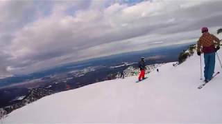 Borovets  Haramia  Skiing Blue Run Bulgaria January [upl. by Skipp796]