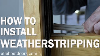 How to EASILY install Window Weatherstripping [upl. by Ennaitak]