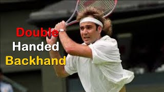 Andre Agassi  Double Handed Backhand [upl. by Gerianna]