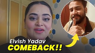 COME BACK of Elvish Yadav🙏🙏🙏 🙂  Bebika Dhurve ElvishYadavVlogs [upl. by Grazia]