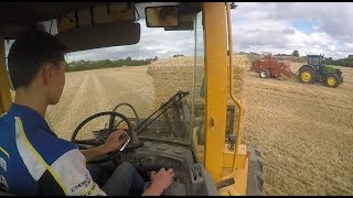 Stacking Square Bales  Volvo L70  GoPro HD [upl. by Suter]