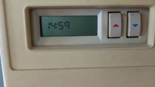 old White Rodgers Thermostat Circa 1980s [upl. by Ahsiekar727]