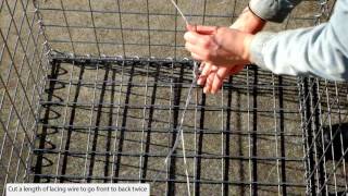 lacing wire for gabion cages [upl. by Aneleasor]