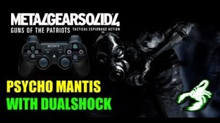 METAL GEAR SOLID 4  Psycho Mantis scene with DualShock [upl. by Benildis]