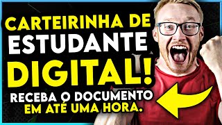 Saiba Como Fazer a CARTEIRINHA DE ESTUDANTE DIGITAL  RECEBA EM 1H a sua CARTEIRA DE ESTUDANTE [upl. by Gosnell]