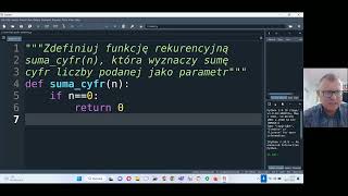 Suma cyfr implementacja w Pythonie [upl. by Nayve]