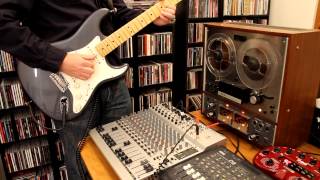 Reeltoreel Tape Delay Demonstration with Electric Guitar [upl. by Ledniahs68]