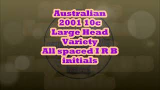 How to Identify the 2001 10c Large Head All Spaced IRB Variety Australian 10 cent coin [upl. by Nryhtak]