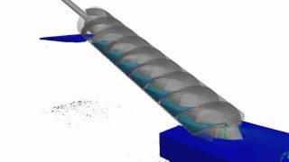 Simulation of a screw pump [upl. by Yentterb]