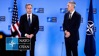 NATO Secretary General with 🇺🇸 US Secretary of State Antony J Blinken 28 NOV 2023 [upl. by Uahsoj780]