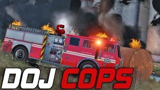 Dept of Justice Cops 160  Engine 24 FireMedical [upl. by Leraj]