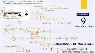 Problem 99  Deflection Of Beam  Beams Deflection  Deflection Of Beams Solved [upl. by Roderich737]