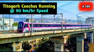 Pune Metro Vlog 159  Titagarh Metro Coach Running  90 kmhr on the Kothrud Line [upl. by Idolla364]