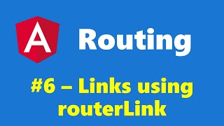 106  Navigation Link using routerLink  Routing  Angular Series [upl. by Eiramanna580]