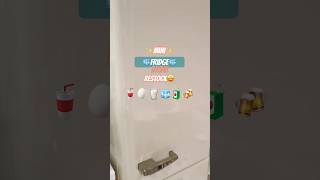 Mini Fridge Makeover Satisfying Restock Edition miniaturespace fridgerestock minivlog shorts [upl. by Ydde]