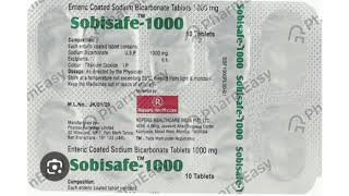 Sobisafe 1000 Tablets Enteric Coated Sodium Bicarbonate Tablets 1000 mg [upl. by Caras]