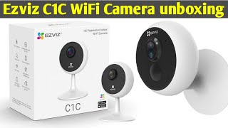 HIKvision EZViz C1C Indoor wifi camera unboxing and features [upl. by Anim]