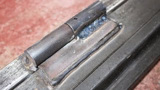 How To Weld Hinges On Iron Gate [upl. by Luar]