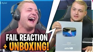 Trymacs REAGIERT auf SEINE FAILS 😂  Playbutton Unboxing Trymacs Stream Highlights [upl. by Raynata]