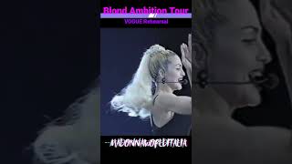 Vogue Rehearsal Video Mashup Blond Ambition Tour Madonna Pt1 vogue rehearsal blondambitiontour [upl. by Dnalevelc]