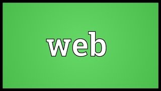 Web Meaning [upl. by Redman]