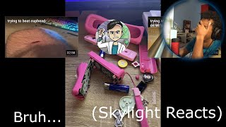 Cmon Mayne 🤣  Me Vs The Most Indestructible Wii Remote Ever  Skylight Reacts [upl. by Murial]